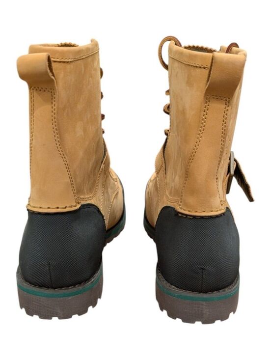 Polo Ralph Lauren Woolton Men’s Tan Leather Boots w/ Black & Green Accents – 13D
